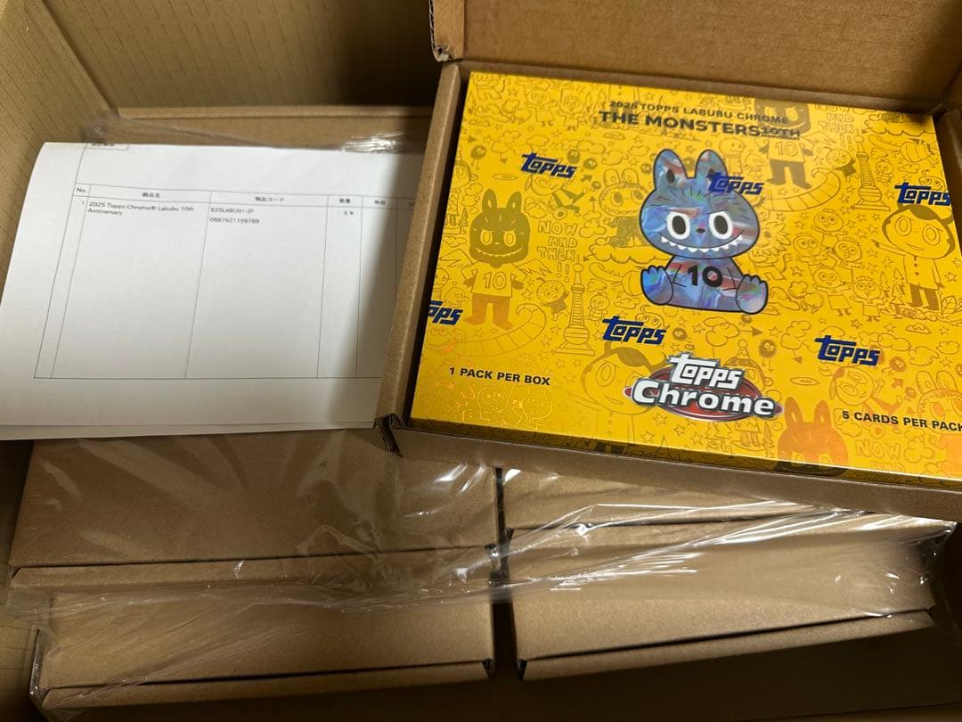 Topps Chrome Labubu labubu 新品未開封5BOX