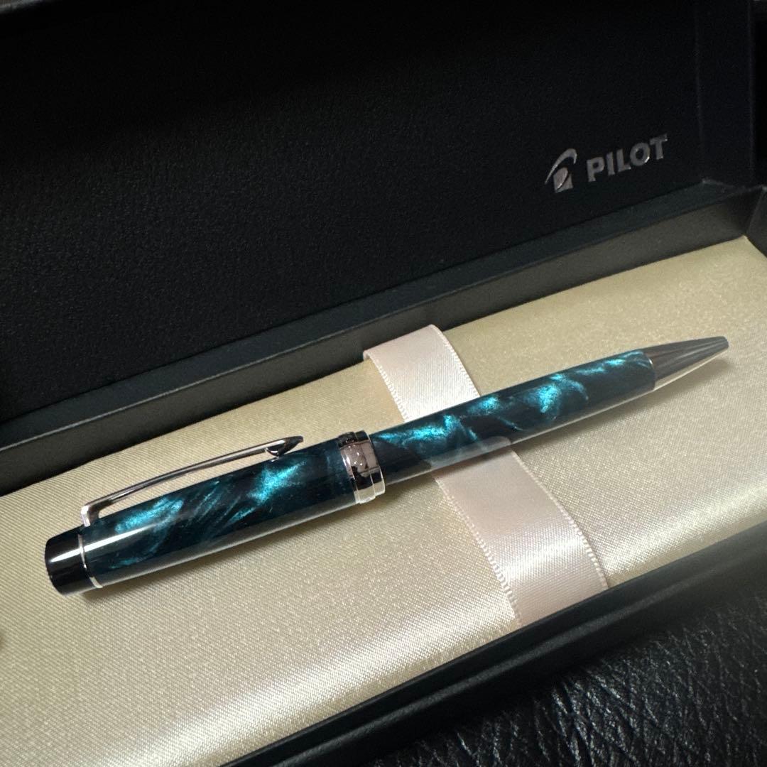【新品】PILOT カスタムヘリテイジSE ボールペン マーブルブルー 付属完備