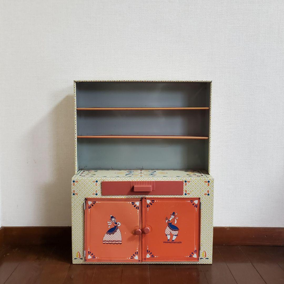 ヴィンテージ　ドールキャビネット