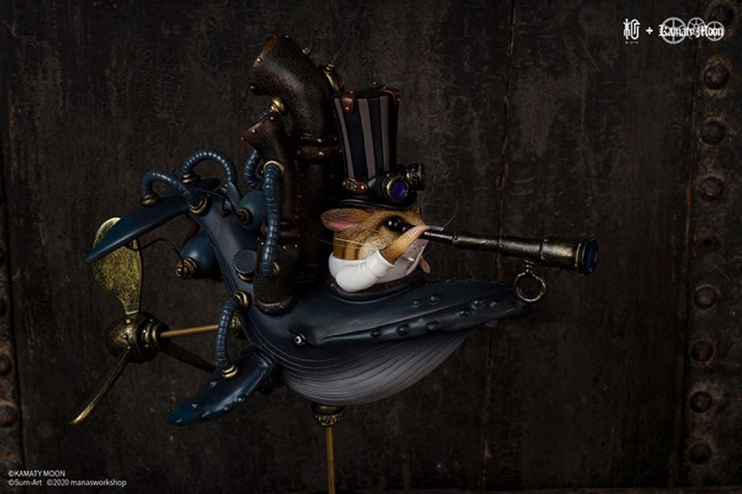 デザイナーズトイ 鎌田光司 鯨& ハムスター   実色版 トレトイフィギュア