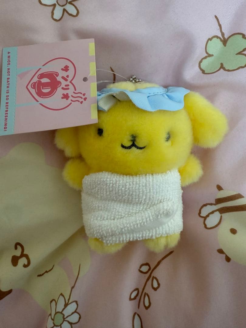 ポムポムプリン　銭湯　バスタオル　マスコット　レア！