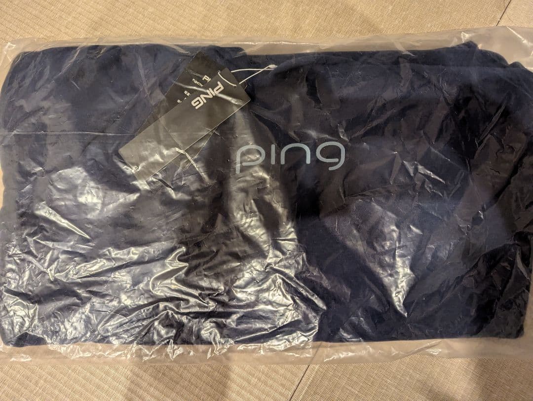 【タグ付き】PING ピン レディース 裏起毛スウェットパーカー L ネイビー