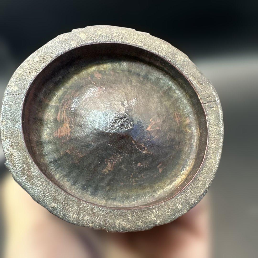 中国，竹彫刻，彫刻，置物，筆入り