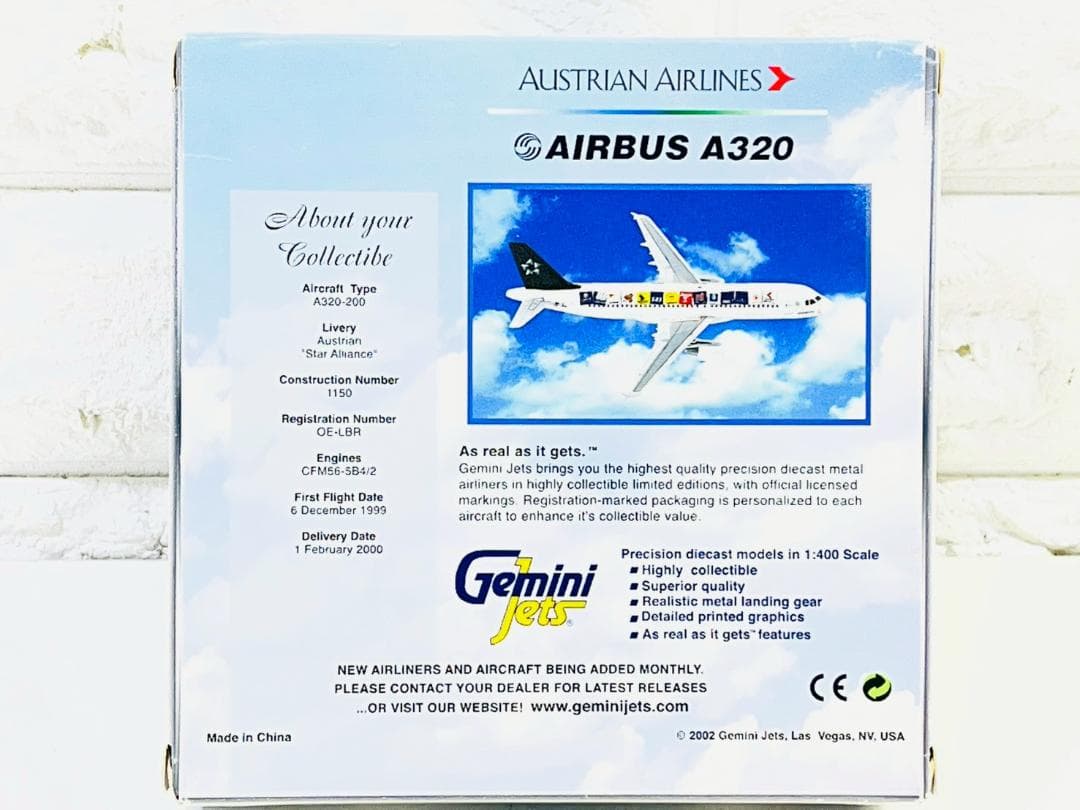 173Z Gemini Jets A320 オーストリア航空 1/400特別塗装
