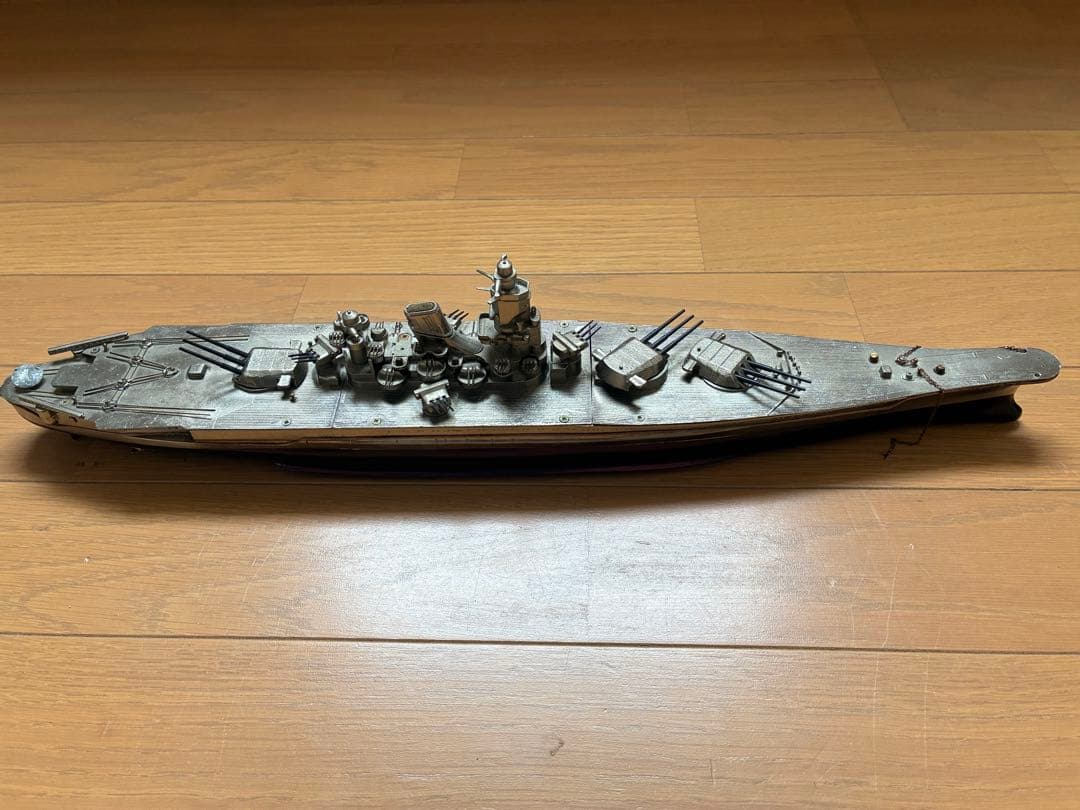 【希少ジャンク】戦艦大和 金属模型 約47cm 現状品 本体のみ