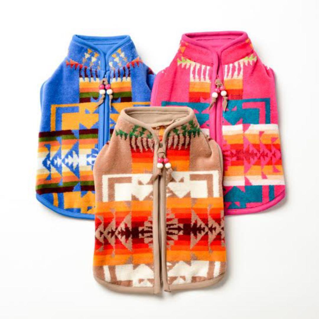 PENDLETON×entourage別注のドッグウェア犬服／ベージュ