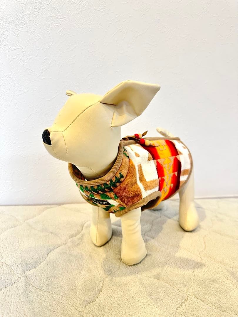 PENDLETON×entourage別注のドッグウェア犬服／ベージュ