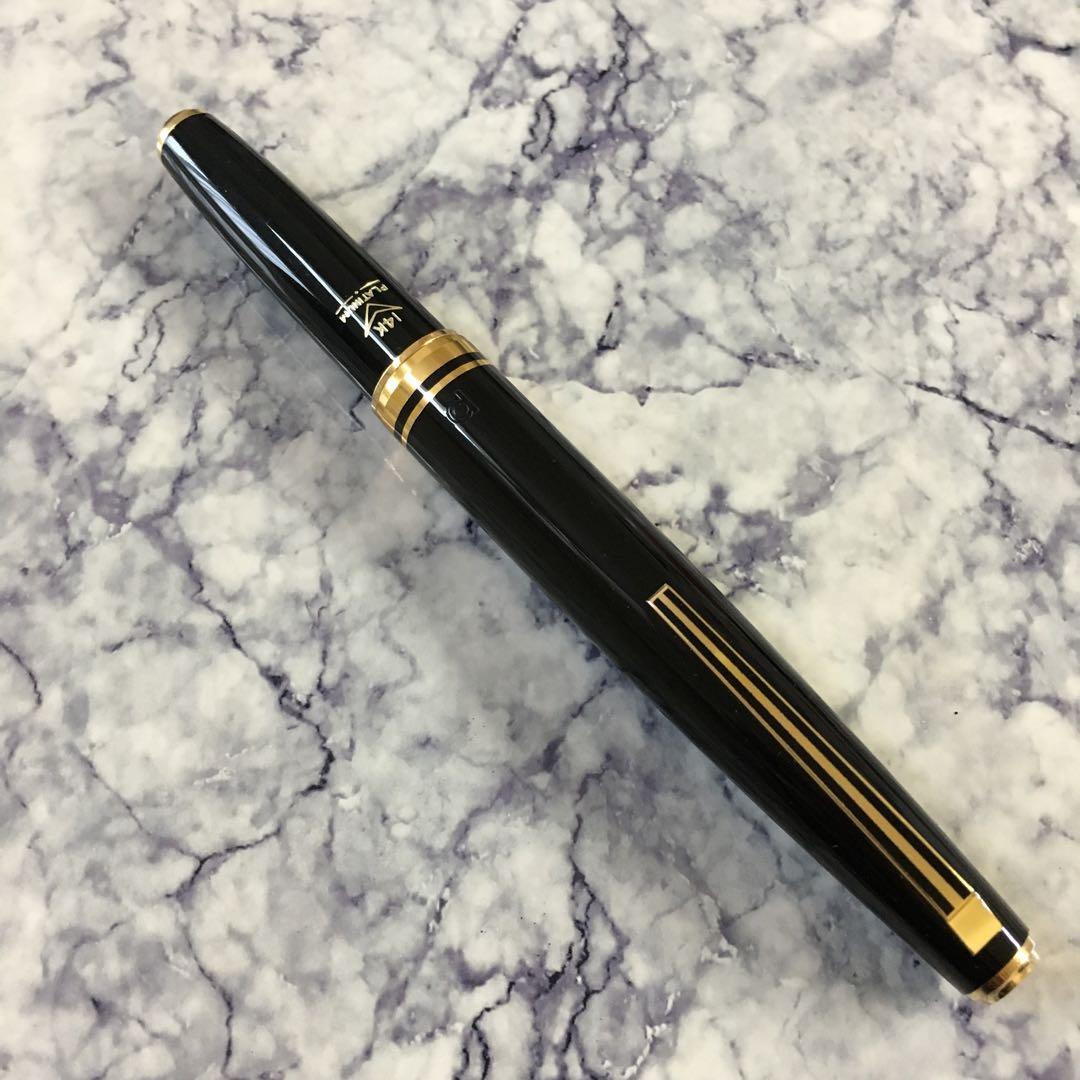 #0189 オーバーホール済み 万年筆 金使用量最大級　PLATINUM 14k