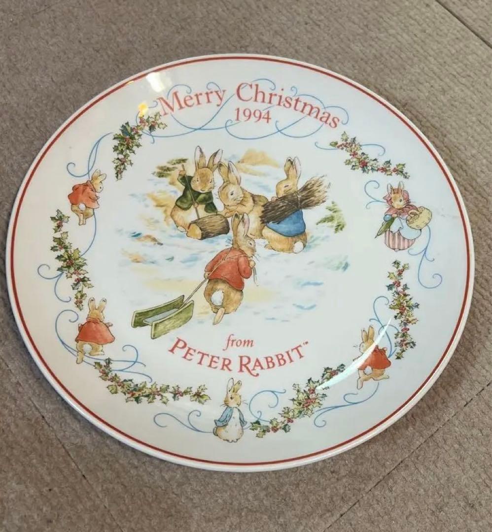 ちゃうこ　未使用　ウェッジウッド　ピーターラビットクリスマスプレート