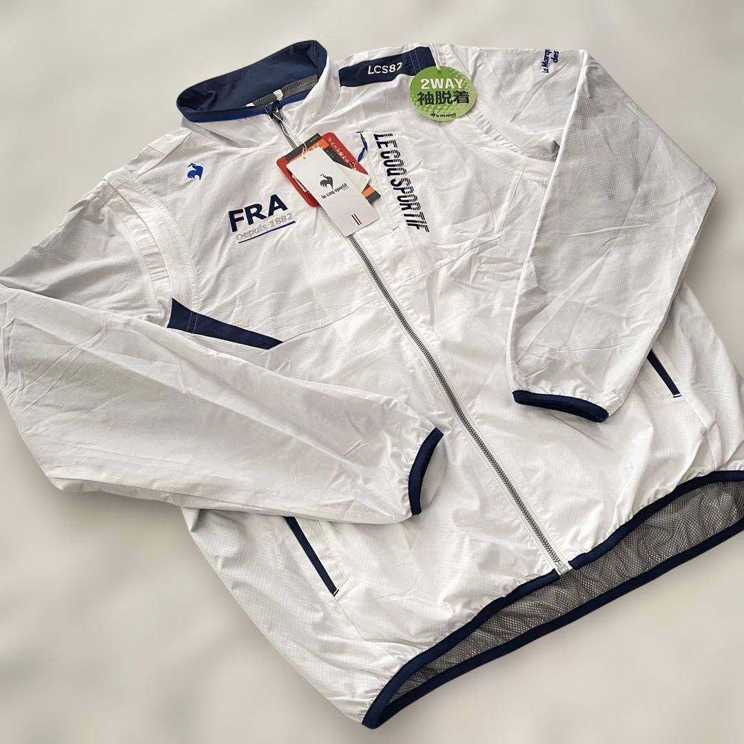 【新品未使用】【タグ付】ルコックスポルティフゴルフ ブルゾン Lサイズ ホワイト