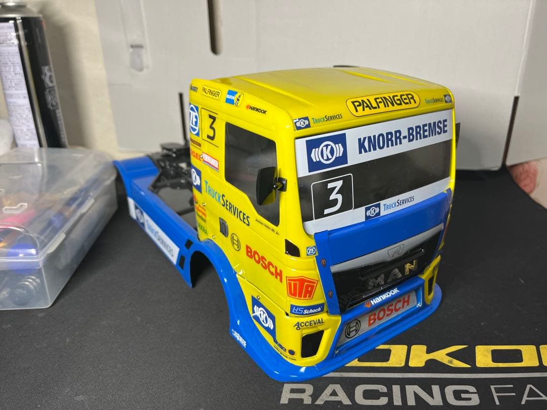TAMIYA TEAM HAHN RACING MAN TGS ボディ　完成品