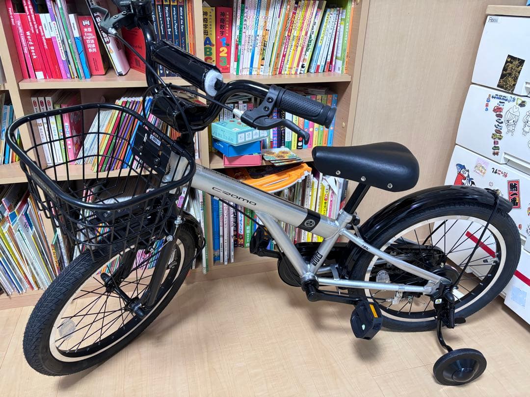 【2025/1/2購入】幼児用自転車 Cromo 18インチ 折り畳み補助輪