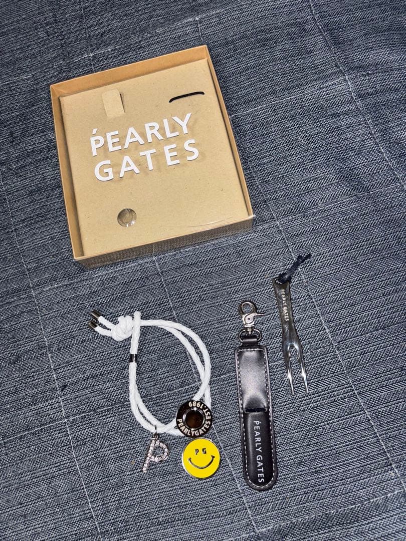 （新品）パーリーゲイツ 、高級グリーンフォーク、ボールマーカーセット