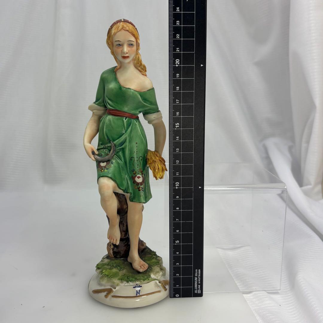 イタリア　カポディモンテの磁器人形　窯印　作者印あり