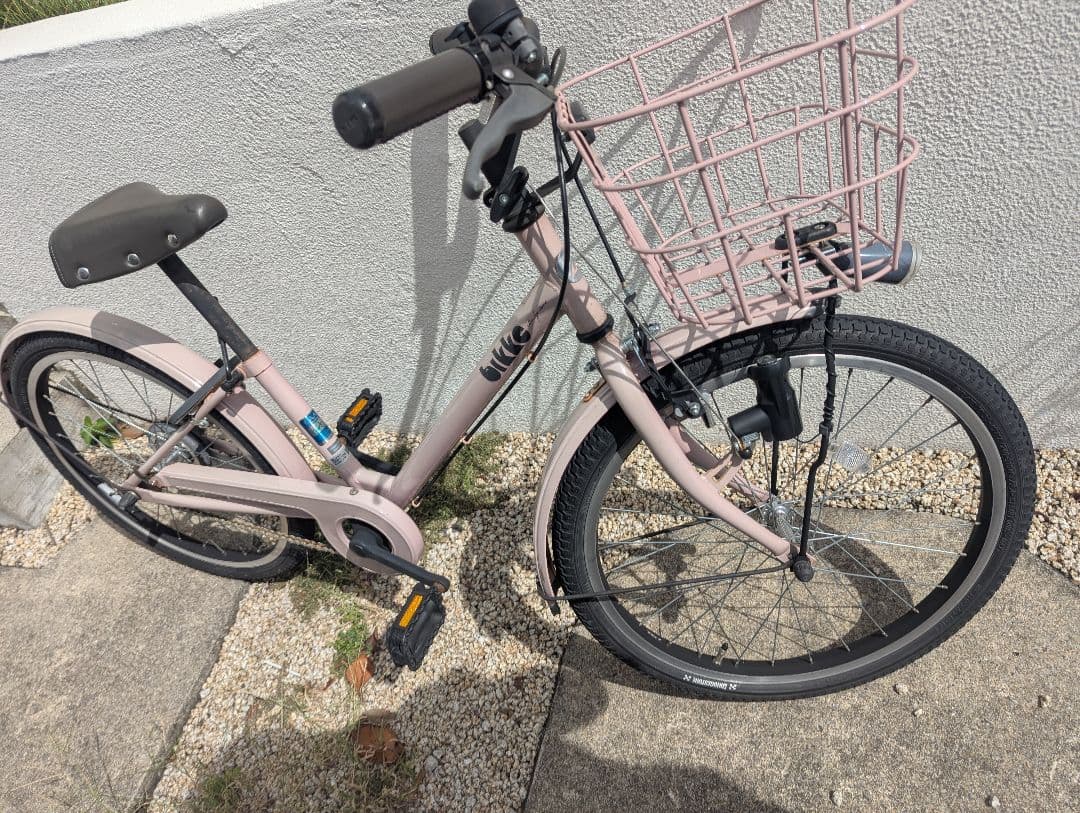 ビッケ　ピンク 幼児用自転車 前面バスケット付き