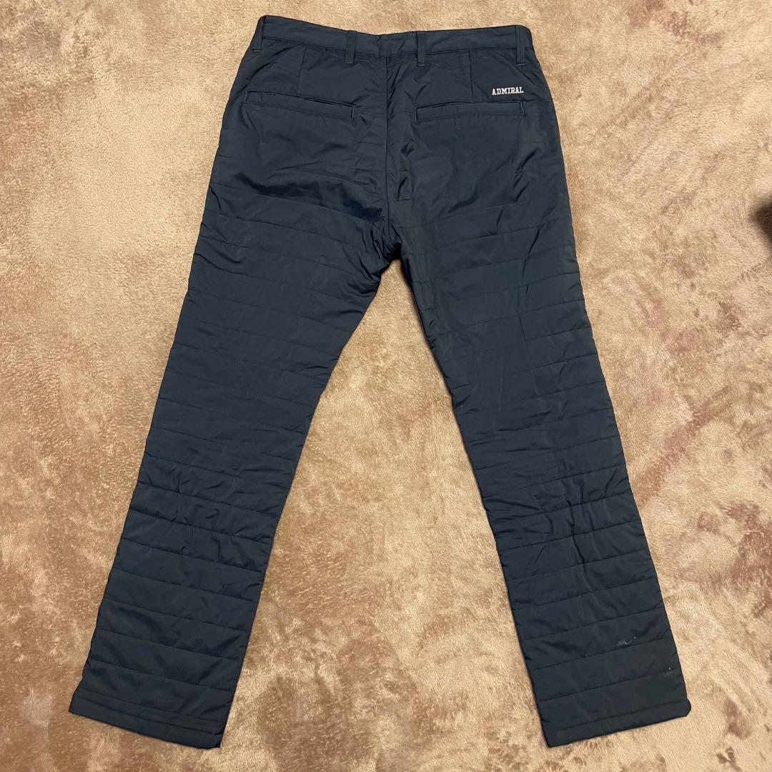【ADMIRAL GOLF】秋冬 中綿入り 防寒ゴルフパンツ L