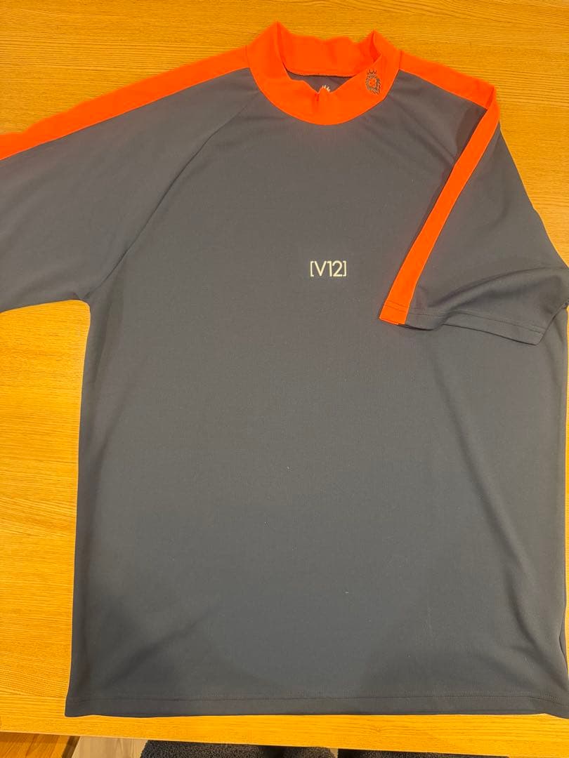 V12ゴルフ 半袖モックネックシャツ　ＸＬ