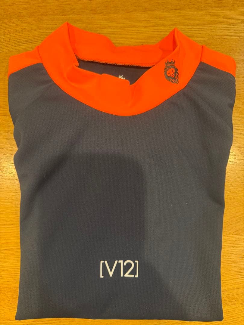 V12ゴルフ 半袖モックネックシャツ　ＸＬ