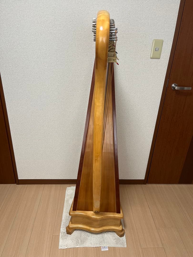 ◆直接取引◆ 横浜◆ 青山ハープ　36弦　弦楽器　良好　ハープ本体