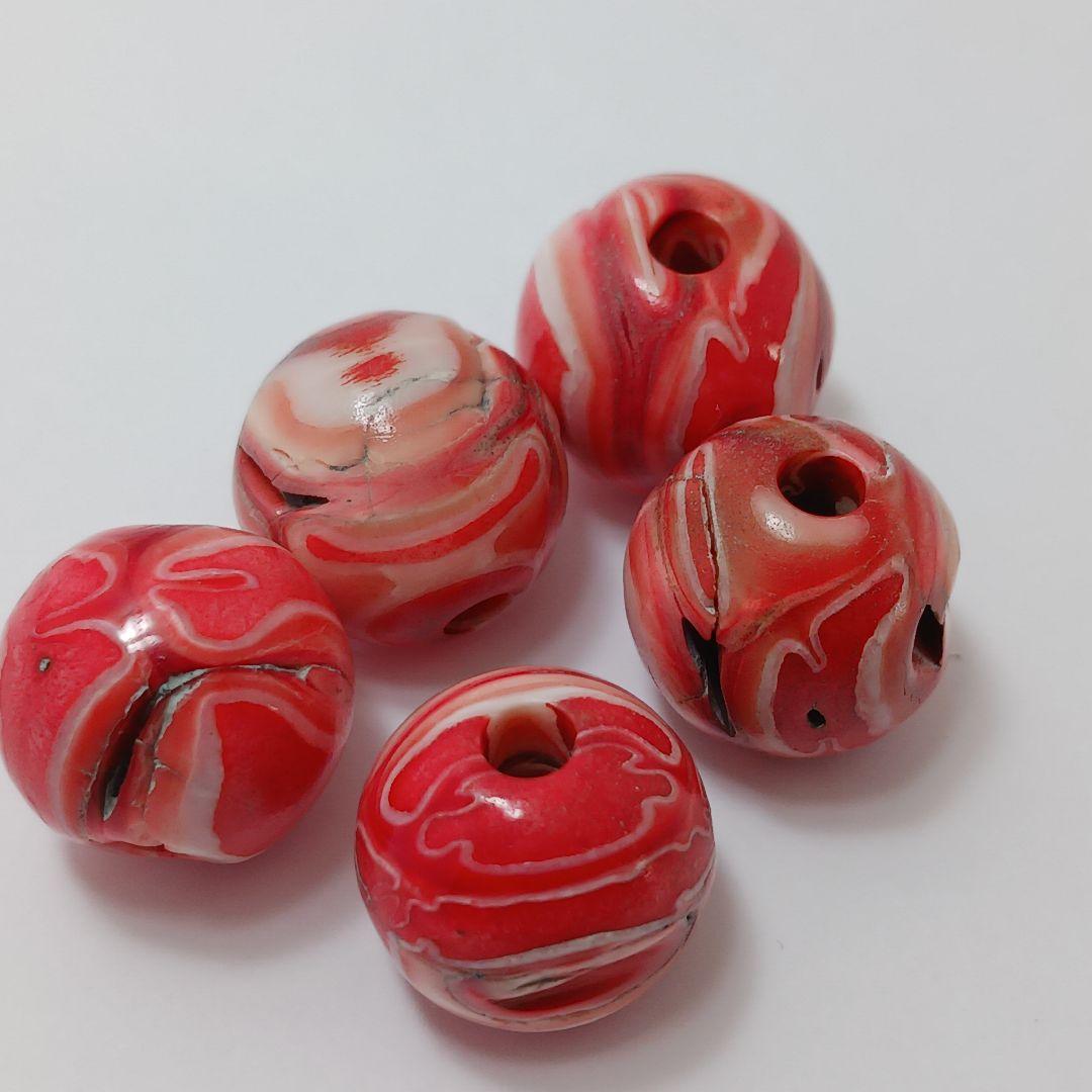 鶴天 提げ物 緒締 5個セット 直径13～14.5㎜ 総重量17.7g　ね