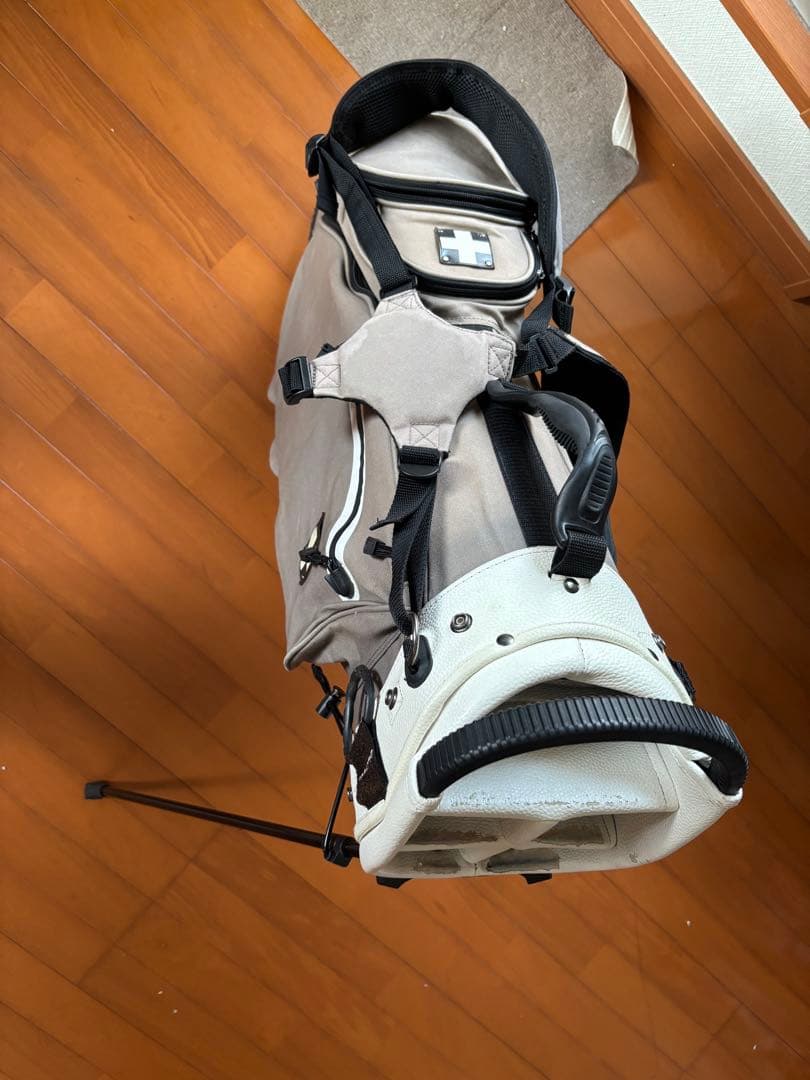 木の庄帆布 スタンド式グレーキャディバッグ