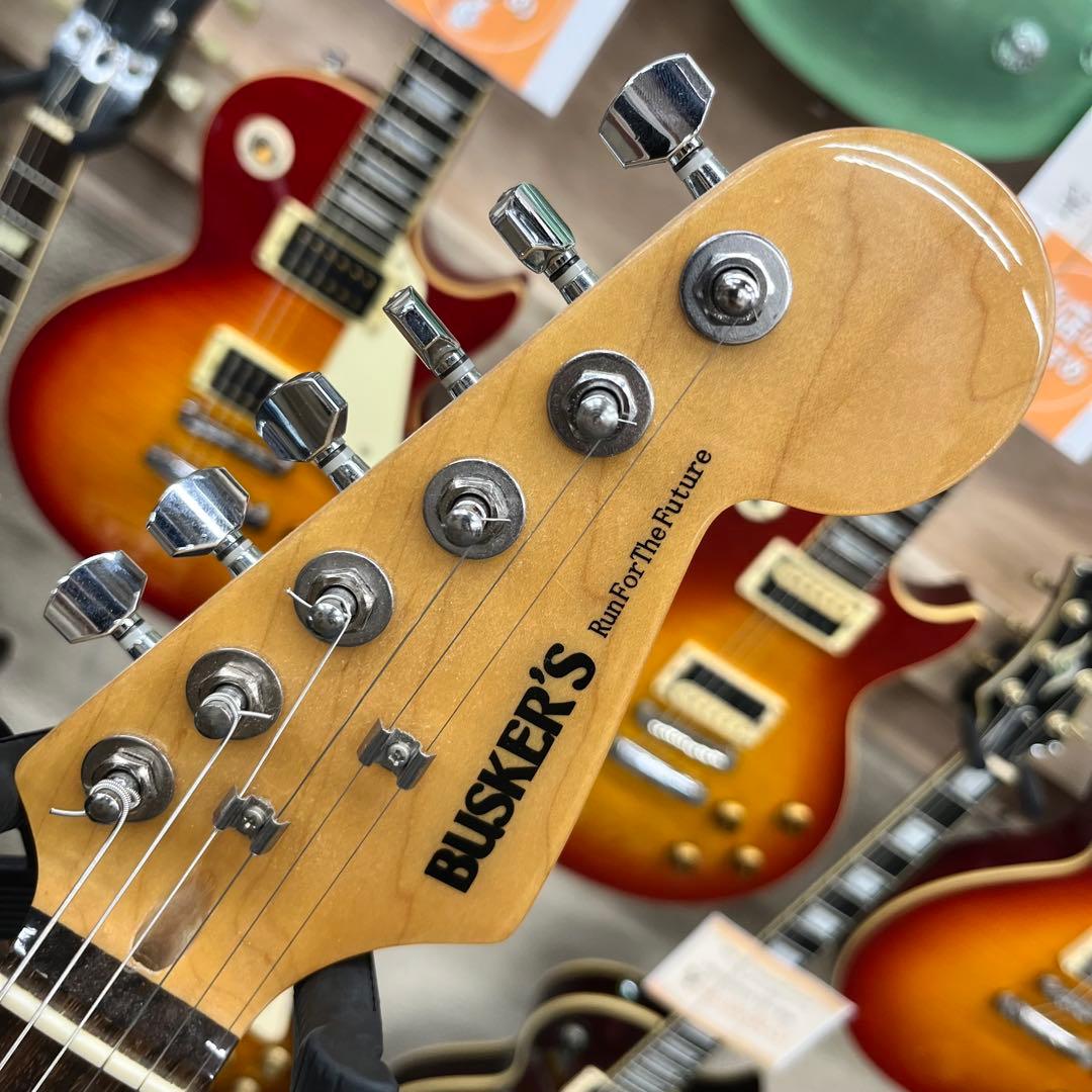 【11423】 BUSKER'S ストラトキャスタータイプ キルテ レッド