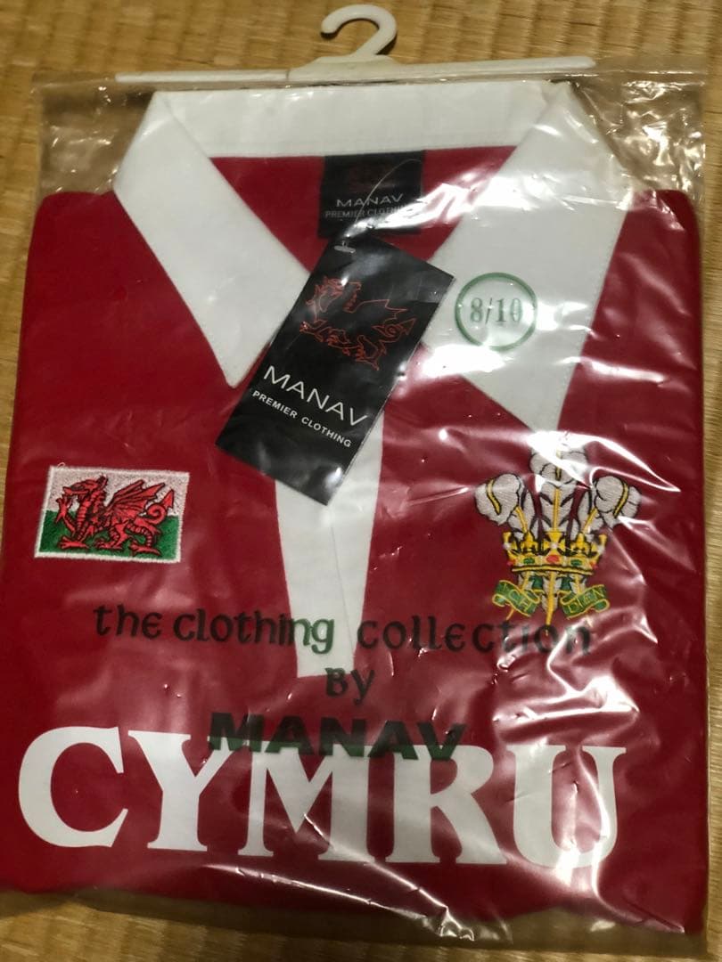 MANAV 赤 ラガーシャツ 8/10