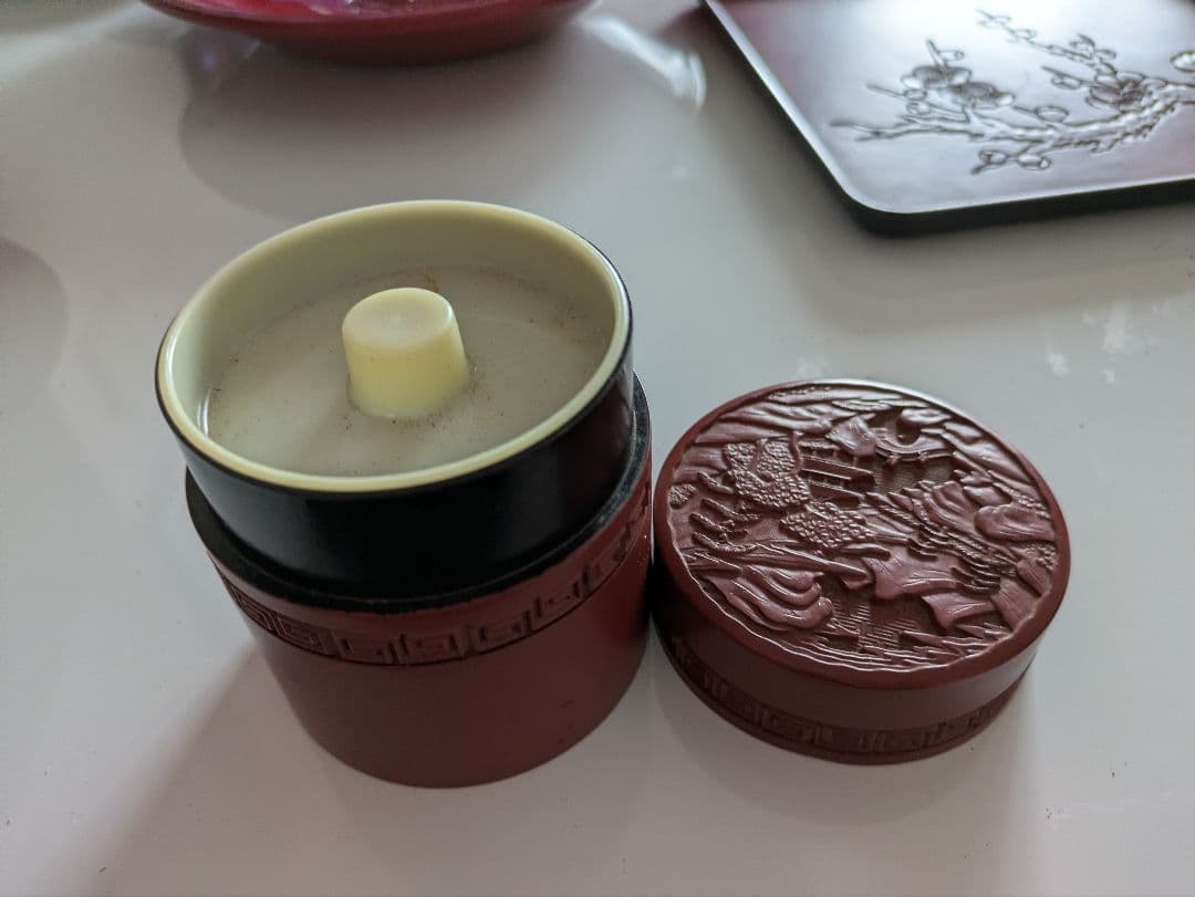 村上堆朱 煎茶一式セット 菓子器