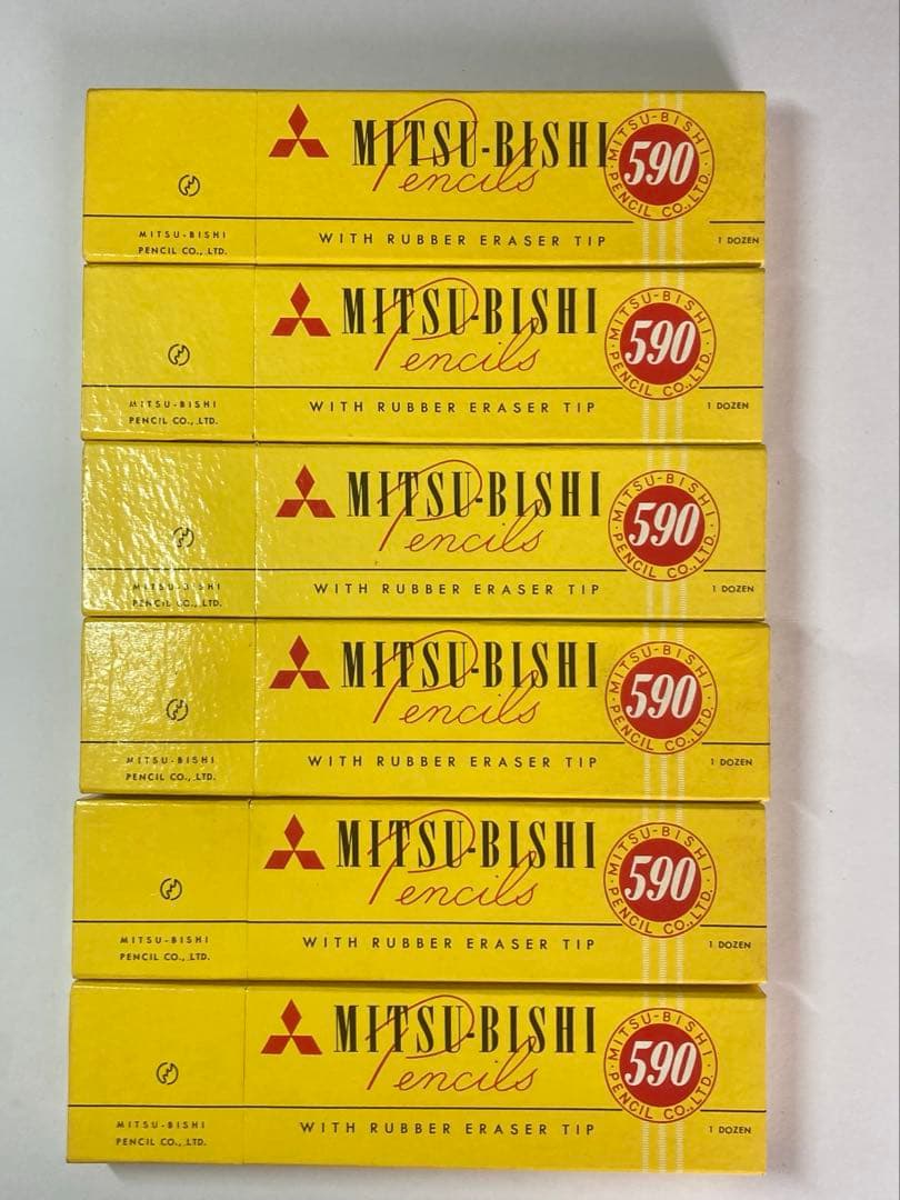 三菱鉛筆　真崎大和　事務用鉛筆　590 6ダース　箱入り No.2