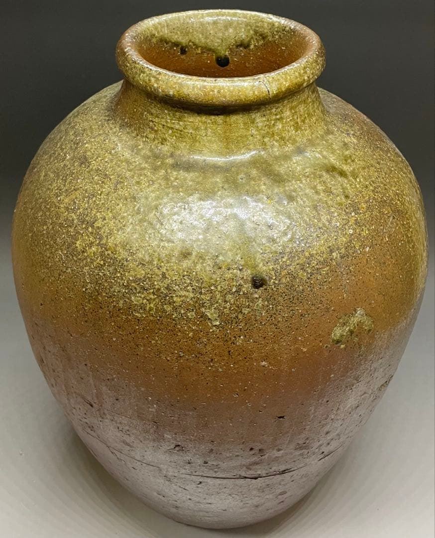 古丹波　猫掻き　壺　室町〜桃山時代　36cm t148