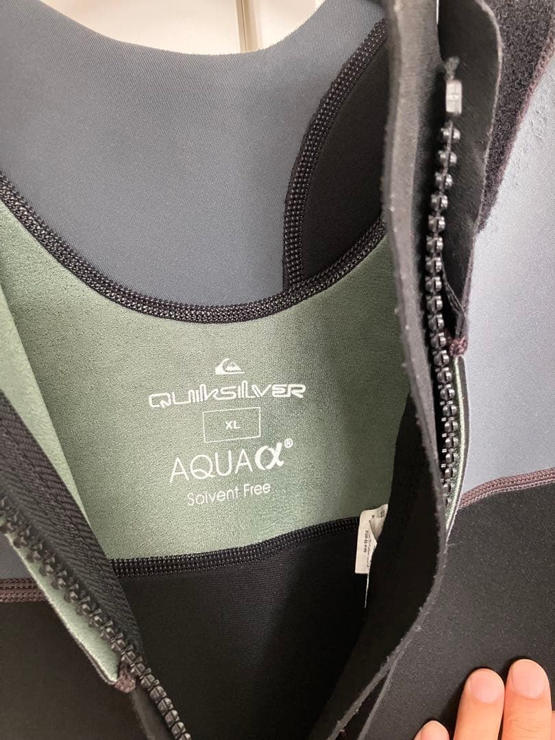 Quiksilver スプリングウェットスーツ グレー/ブラック