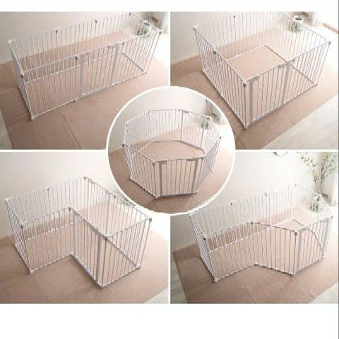 Pecocochi（ペココチ）ペット用サークル8枚セット　ダークグレー