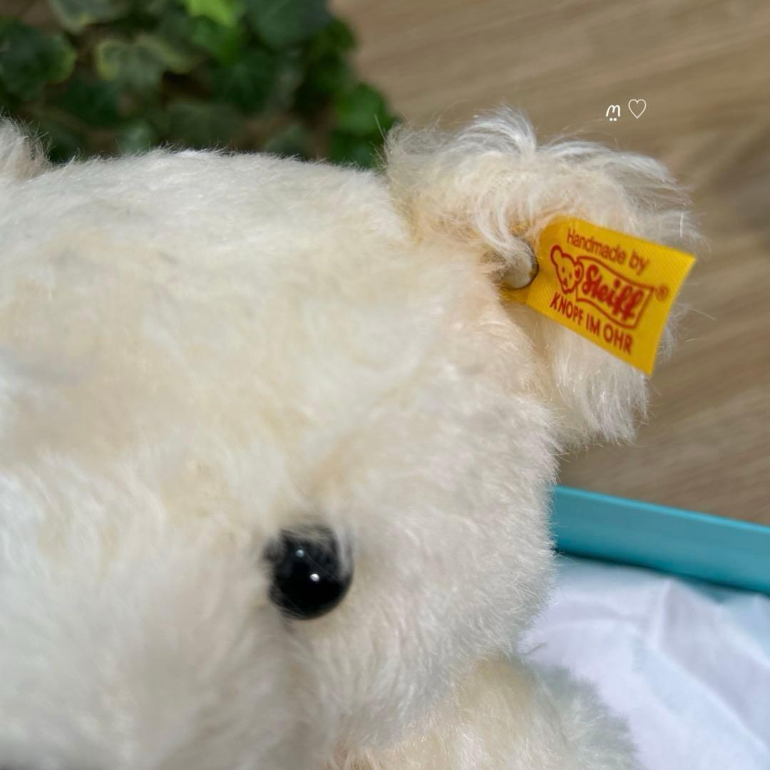 リターントゥティファニーラブテディベア　シュタイフコラボ　ホワイト　ぬいぐるみ