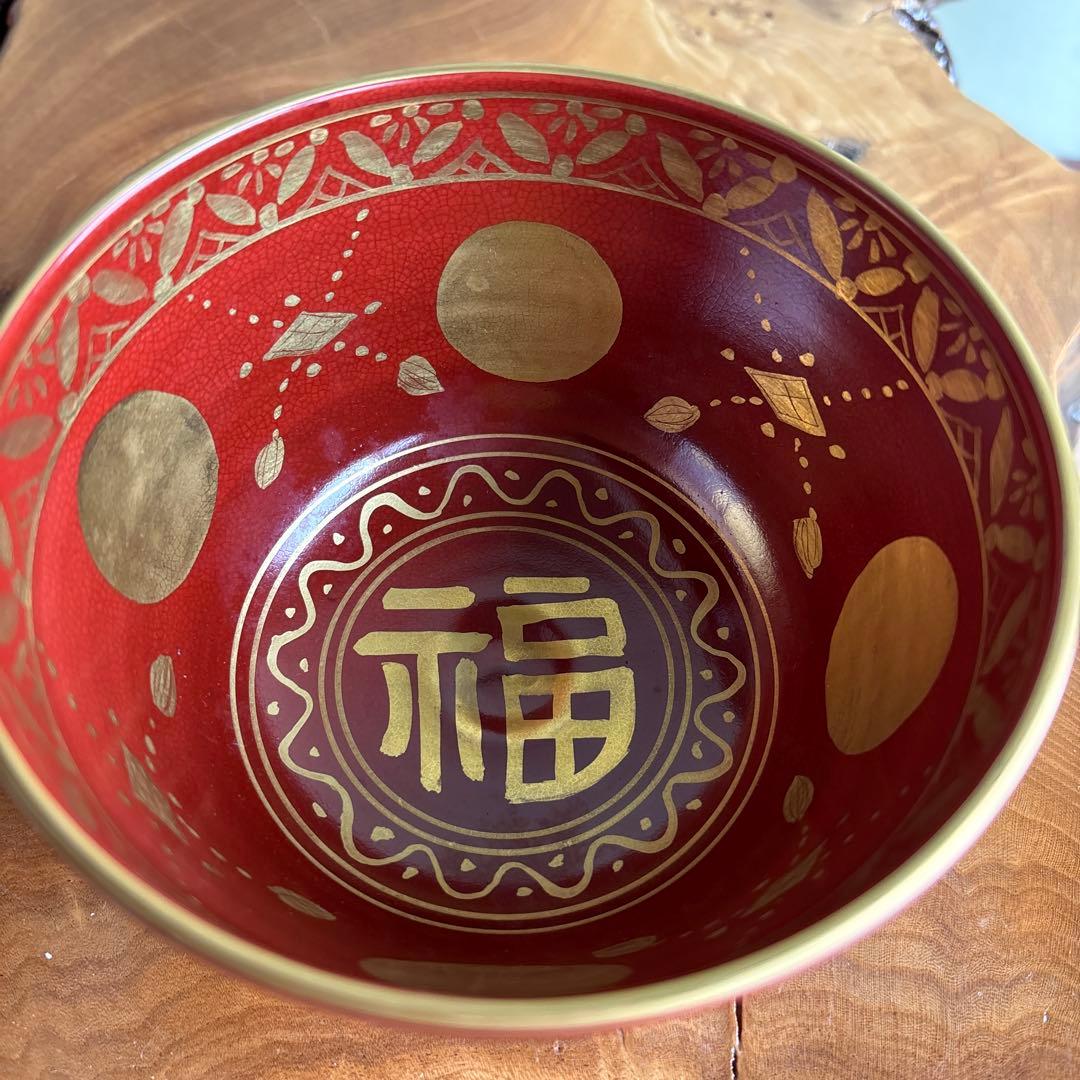 加藤松香 「仁清金襴手松竹梅」抹茶碗 茶道具 共箱(143)