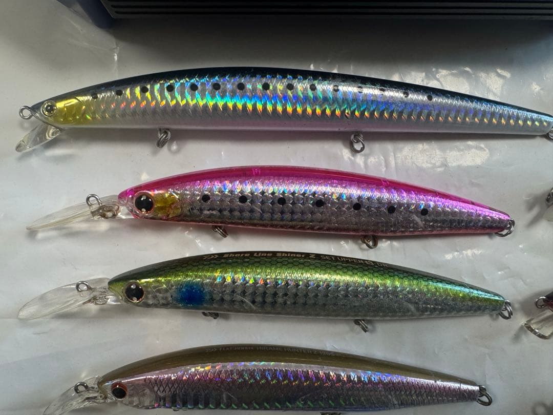 シーバスルアー26セット❗️アピア・シマノ・ダイワ他ケース付き