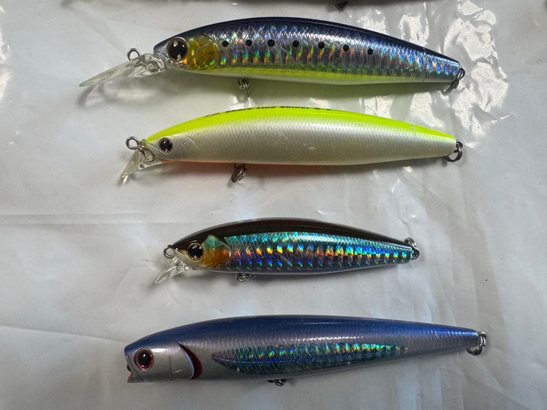 シーバスルアー26セット❗️アピア・シマノ・ダイワ他ケース付き