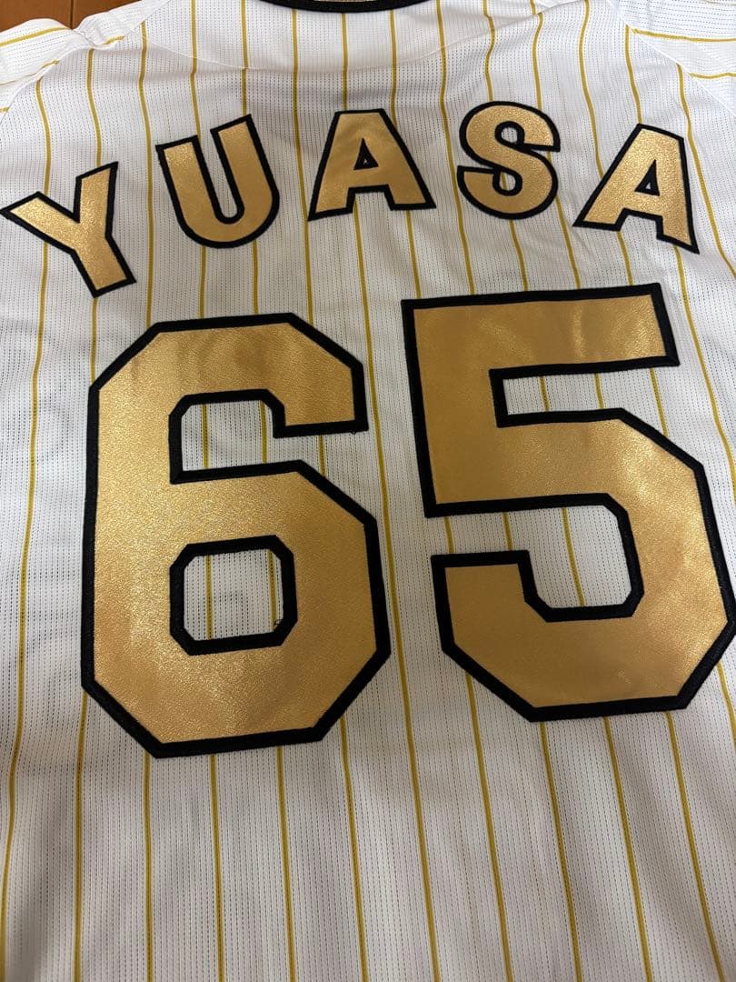 阪神タイガース 湯浅京己 チャンピオンユニフォーム Lサイズ タオルセット