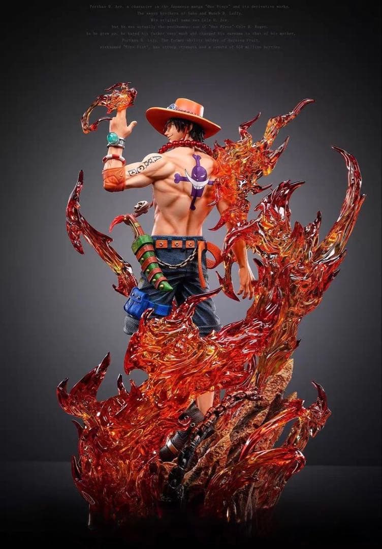 ワンピース エース 回眸 スタチュー 樹脂製 フィギュア 即日発送　実物写真