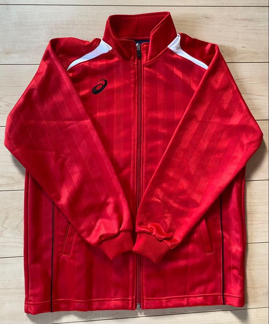 ASICS 赤 トレーニングジャケット サイズ: 160