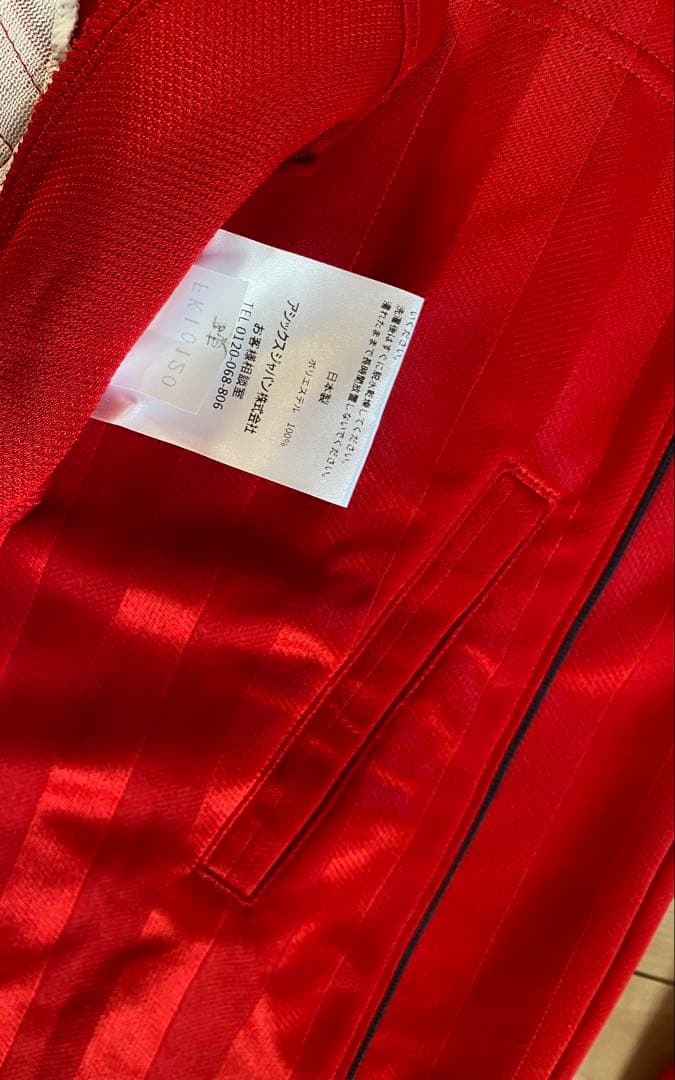 ASICS 赤 トレーニングジャケット サイズ: 160