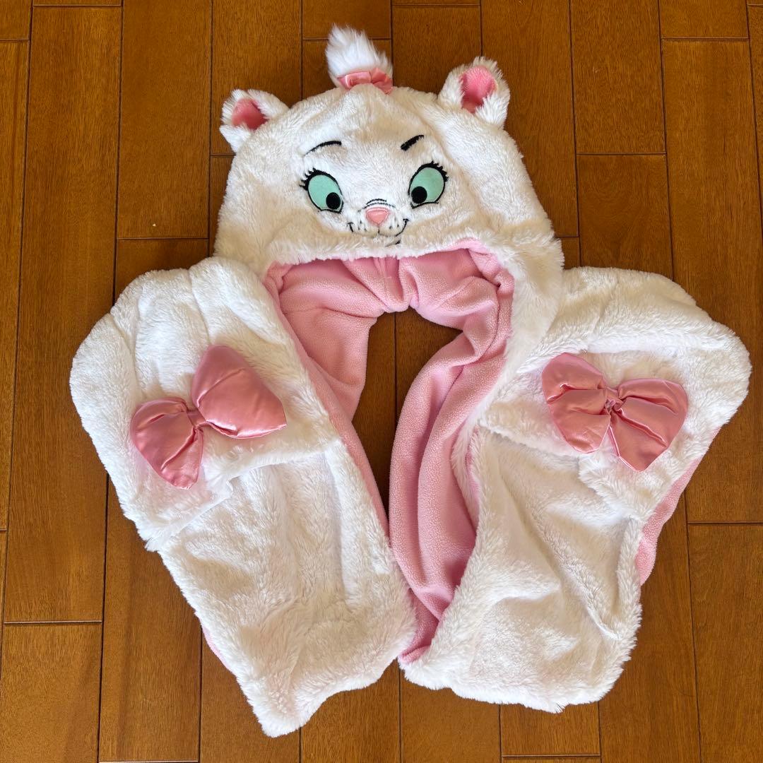 ディズニー マリーちゃん　マフラーキャップ　ファンキャップ　マフラー　アメリカ