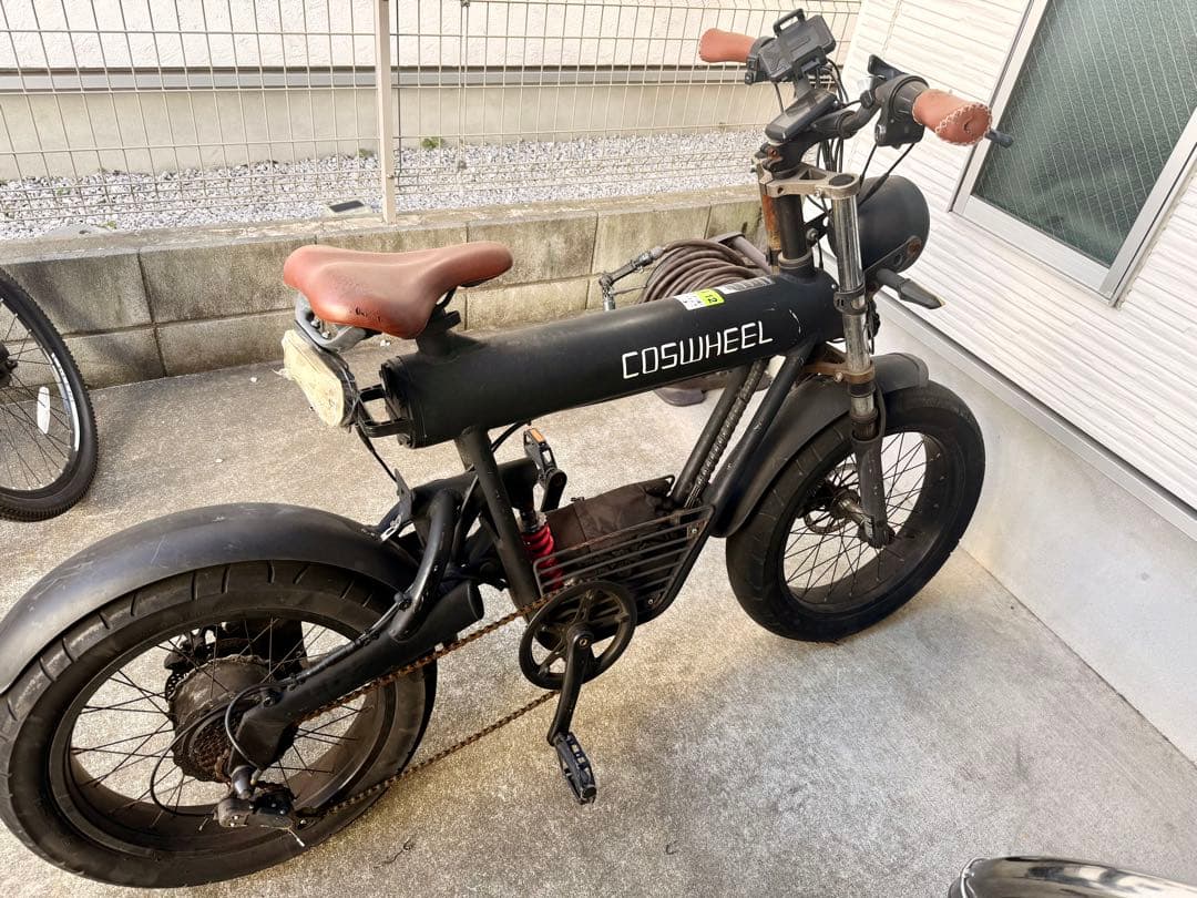 COSWHEEL 電動アシスト自転車 ブラック　不動車