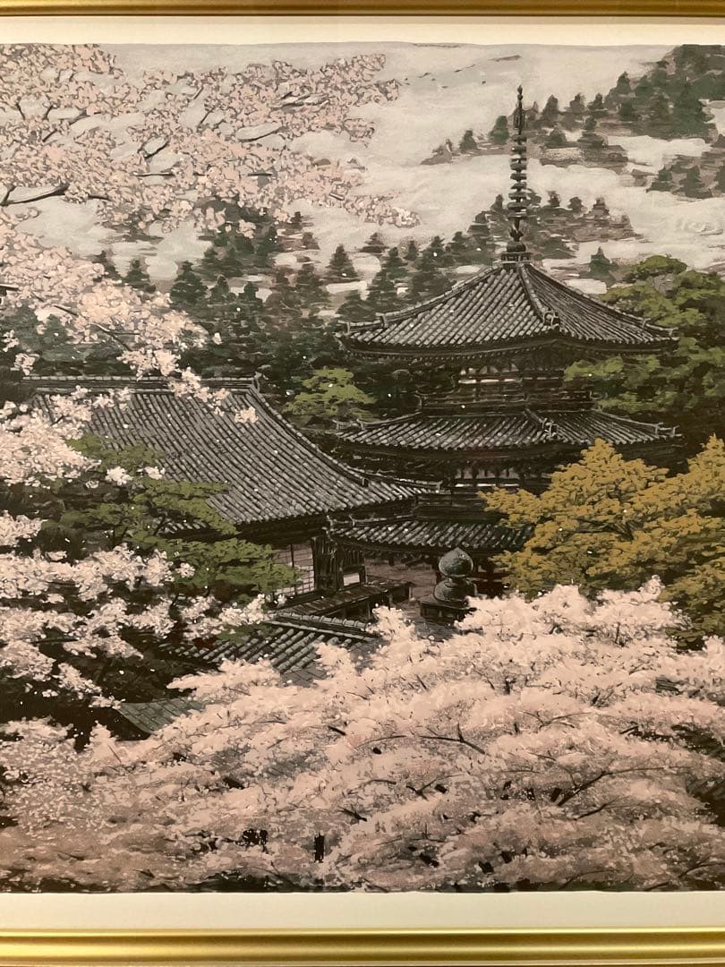 澁澤卿　「春霽秀発」　シルクスクリーン　落款・エディション・作品証明シール有り