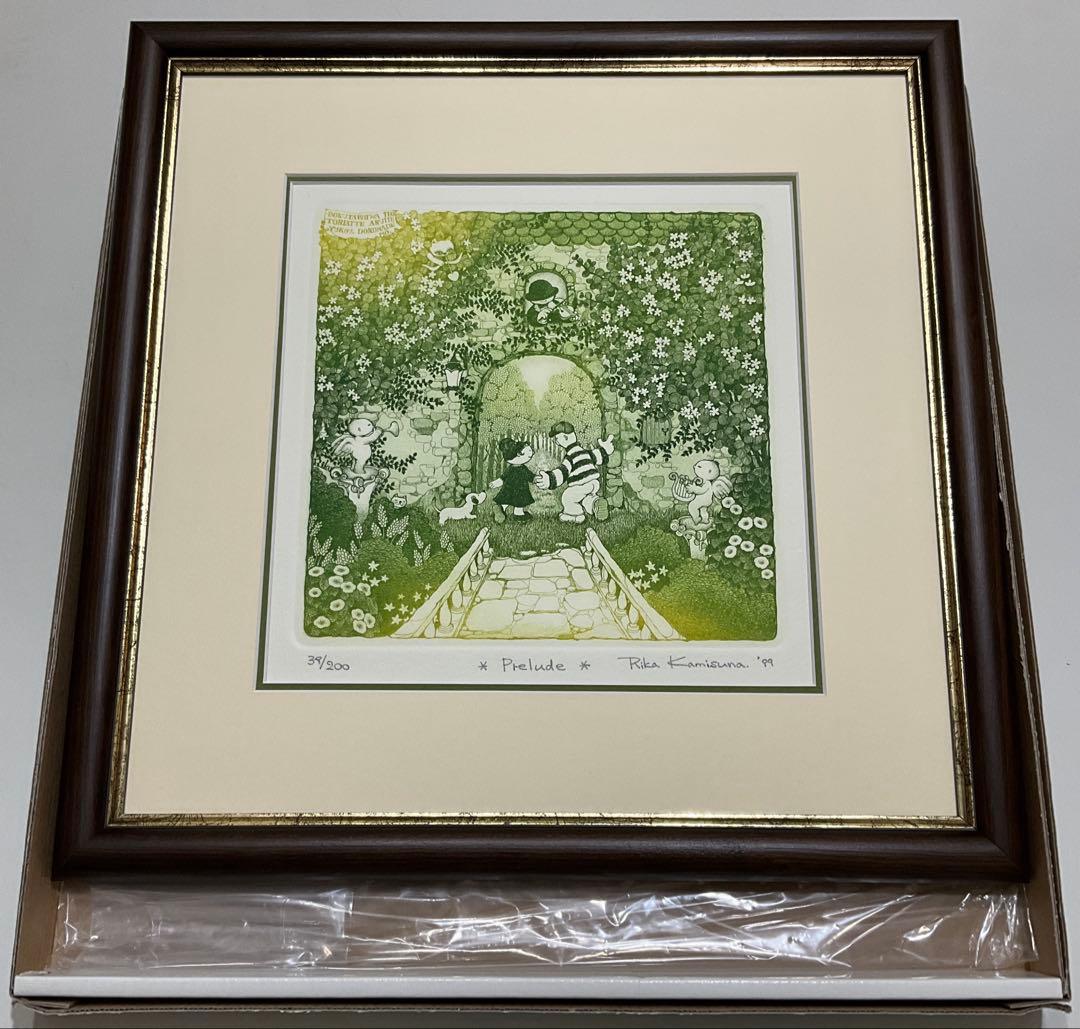 絵画・額縁・版画・上砂理佳・Prelude・エッチング・美術品・インテリア・雑貨