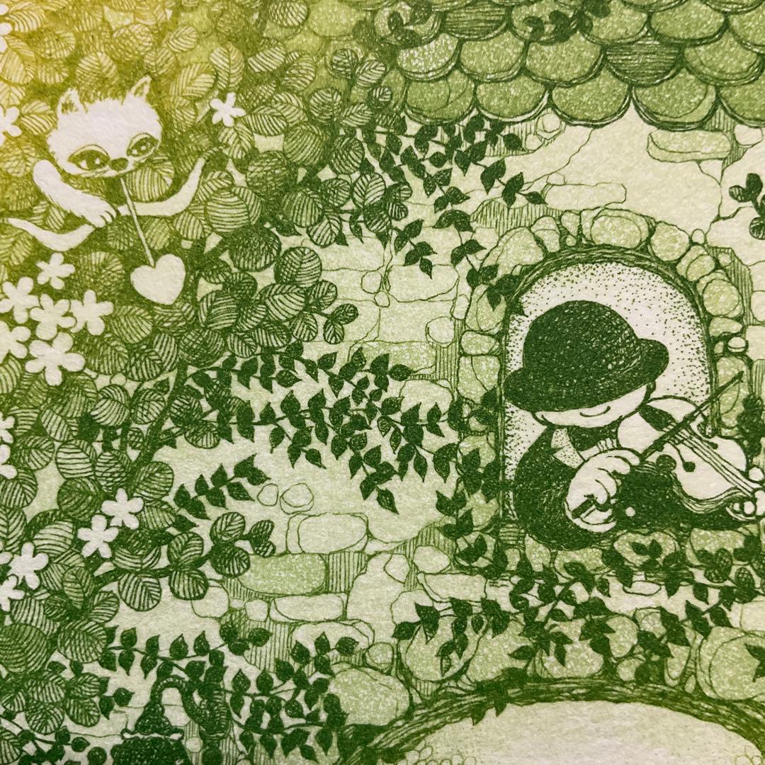 絵画・額縁・版画・上砂理佳・Prelude・エッチング・美術品・インテリア・雑貨