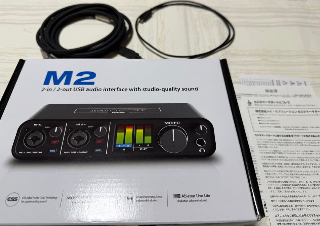 MOTU M2 USBオーディオインターフェイス
