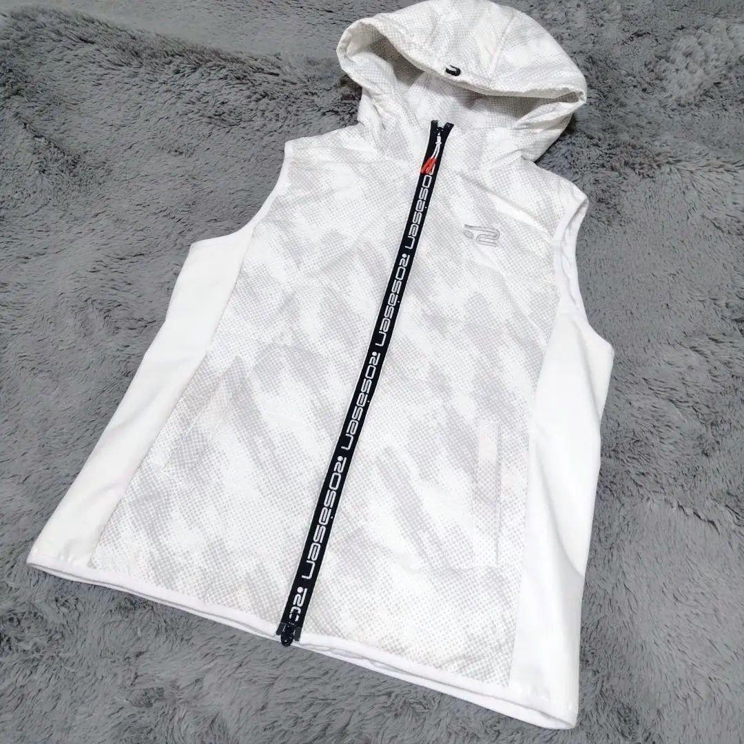 ROSASEN♡中綿♡ロゴライン♡ベスト♡L　ゴルフ/スポーツ