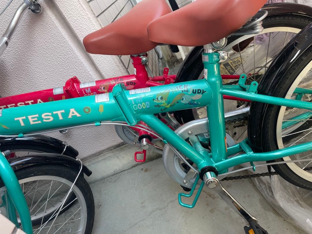 TESTA 折りたたみ自転車 ターコイズ