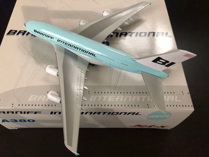 Jet-X 1/400 JXM129 A380QC BRANIFF ライトブルー