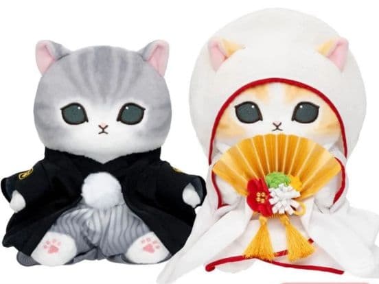 （おまけ大量）２箱未開封！mofusand 受注和装ウェディングペアぬいぐるみ